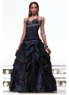 Winter Reißverschluss Natürlich Schwarz Taft Brautkleid Schwarz