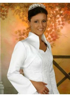 Weich Herbst Taft Vintage|Zeitlos Einfache Weiß Bolero