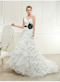 Chic|Modern Outdoor Ärmellos A-Linie Organza Meerjungfrau Brautkleid