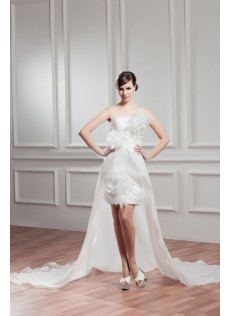 Eye Catching Chic|Modern Im Urlaub Blumen Chiffon Elegante Brautkleider