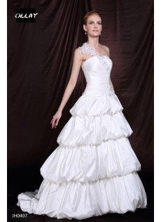 Frühling Garten|Outdoor Ärmellos Mit Trägernlosen Organza Elegante Brautkleider