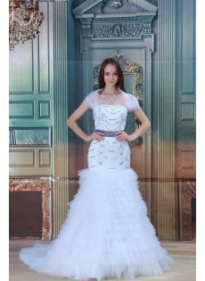 Eye Catching Elegant Outdoor Ärmellos Tüll Brautkleider große Größen