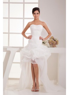 Im Urlaub Pick-Up-Rock Liebsten Prinzessin Organza A-Linie Brautkleid