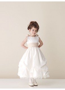 Chic|Modern Knöchellänge Natürlich A Linie|Prinzessin Taft Festkleider für Kinder