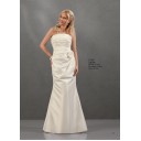 Vintage|Zeitlos Kirche Mit Bowknot Elfenbein Taft Meerjungfrau Brautkleid
