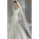 Garten|Outdoor Mit Bowknot Reißverschluss Weiß Spitze Etui-linie Brautkleid