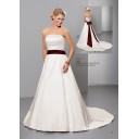 Elegant|Bescheiden Halle|Hotel Scheide|Spalte Chiffon Schlichte Brautkleider