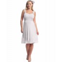 Sommer Chic|Modern Strand Träger Chiffon Kurze Brautkleider