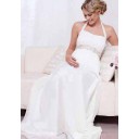 Sommer Kirche Pinsel Schleppe Reißverschluss|Schnürung Chiffon Brautkleider mit Neckholder