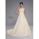 Zielort Wadenlang Hohe|Imperium Strecke|Silk Satin Brautkleider mit Träger