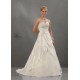 Wunderbar Zielort Trägerloser Ballkleid Organza Duchesse-Linie Brautkleid