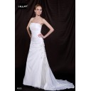 Garten|Outdoor Abgedeckte Liebsten Elfenbein Organza A-Linie Brautkleid