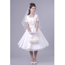 Elegant|Bescheiden Garten|Outdoor Mit Bowknot Reißverschluss|Schnürung Organza Etui-linie Brautkleid
