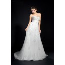Zielort Bodenlang Spaghetti Träger Elfenbein Chiffon A-Linie Brautkleid
