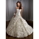 Eye Catching Frühling Zielort Natürlich Taft Duchesse-Linie Brautkleid