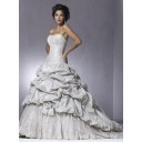 Kirche Gefaltet|Pick Ups Hohe|Imperium Silber Taft Duchesse-Linie Brautkleid
