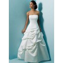 Niedlich Frühling Vintage|Zeitlos Halle|Hotel Taft A-Linie Brautkleid
