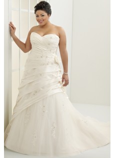 Sommer Kirche Mit Applikation A Linie|Prinzessin Taft Brautkleider mit Stickerei