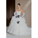 Schöne Zielort Kapelle Schleppe Liebsten Organza Duchesse-Linie Brautkleid