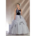 Elegant|Bescheiden Zielort Mit Applikation Kapelle Schleppe Organza Duchesse-Linie Brautkleid
