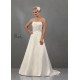 Strand Mit Schärpe|Belt Ärmellos Weiß Chiffon Etui-linie Brautkleid
