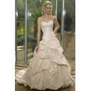 Frühling Chic|Modern Garten|Outdoor A Linie|Prinzessin Taft Duchesse-Linie Brautkleid