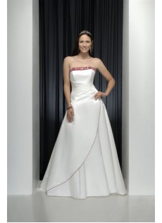 Eye Catching Chic|Modern Halle|Hotel Ärmellos Satin A-Linie Brautkleid
