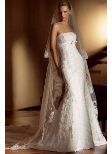 Weich Halle|Hotel Trägerloser Mermaid|Trompete Spitze Meerjungfrau Brautkleid