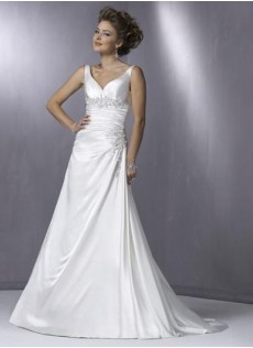 Garten|Outdoor Mit Applikation Hohe|Imperium Weiß Taft A-Linie Brautkleid