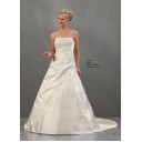 Frühling Kirche Abgedeckte A Linie|Prinzessin Satin Meerjungfrau Brautkleid