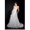 Eye Catching Zielort Mit Applikation A Linie|Prinzessin Satin A-Linie Brautkleid