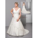 Sommer Zielort Kurze Ärmel Weiß Chiffon Schlichte Brautkleider