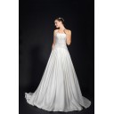 Sommer Strand Wadenlang Hohe|Imperium Organza Kurze Brautkleider