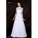 Zielort Mit Applikation Kapelle Schleppe A Linie|Prinzessin Taft Etui-linie Brautkleid