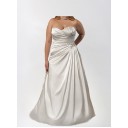 Chic|Modern Zielort Kapelle Schleppe Ärmellos Taft A-Linie Brautkleid